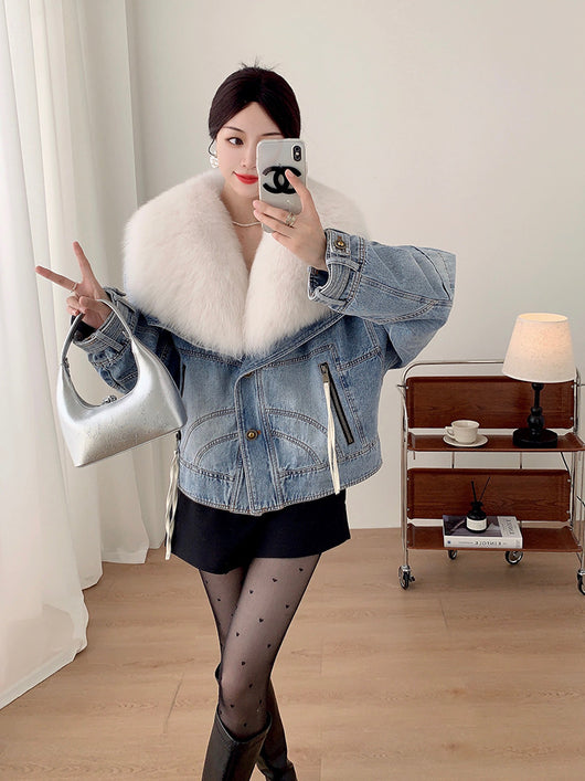 Parka Corta para Mujer con Forro de Plumón de Ganso - Image 10