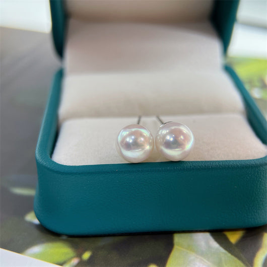 Aretes de Plata S925 Clásicos 8-9mm Brillo Intenso - Image 14