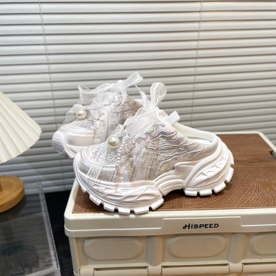 Zapatos para Bebé Niña con Moño de Encaje Perla - Image 10