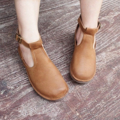 Zapatos Cómodos de Cuero Genuino para Mujer con Suela Antideslizante - Image 3
