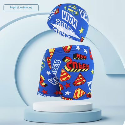 Traje de Baño Infantil con Gorro de Natación para Vacaciones en Playa - Image 5