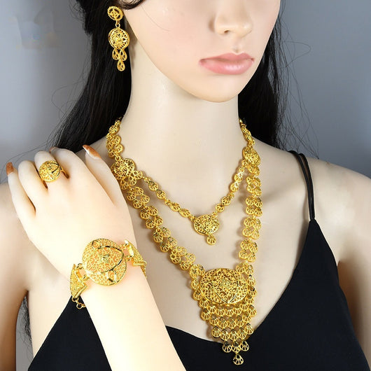 Conjunto de Joyas para Boda: Collar, Pulsera, Anillo y Aretes - Image 17