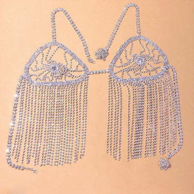 Cadena Corporal de Diamantes Brillante con Flecos Sexy - Image 10