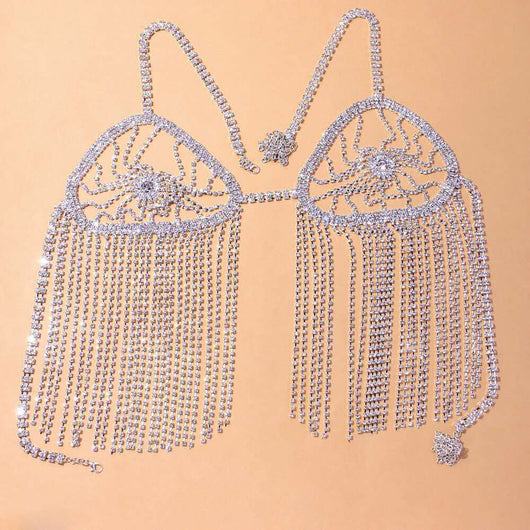 Cadena Corporal de Diamantes Brillante con Flecos Sexy - Image 10