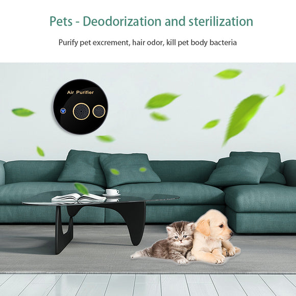 Purificador de Aire Solar Portátil con Esterilización y Eliminación de Formaldehído