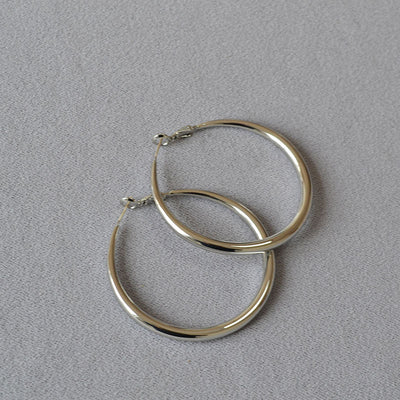 Aretes Argollas Redondas Diseño Clásico Plata 925 Elegancia Minimalista - Image 20