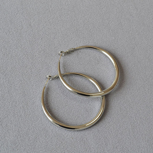 Aretes Argollas Redondas Diseño Clásico Plata 925 Elegancia Minimalista - Image 20