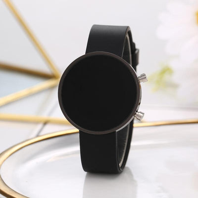Reloj Digital LED Redondo Fashion Casual con Metal - Image 6