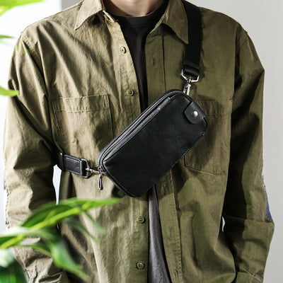 Bolsa Bandolera Minimalista para Celular - Diseño Asimétrico de Un Hombro - Image 9