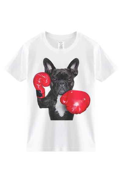 Playera Infantil Bulldog Francés 3D - Manga Corta - Image 9