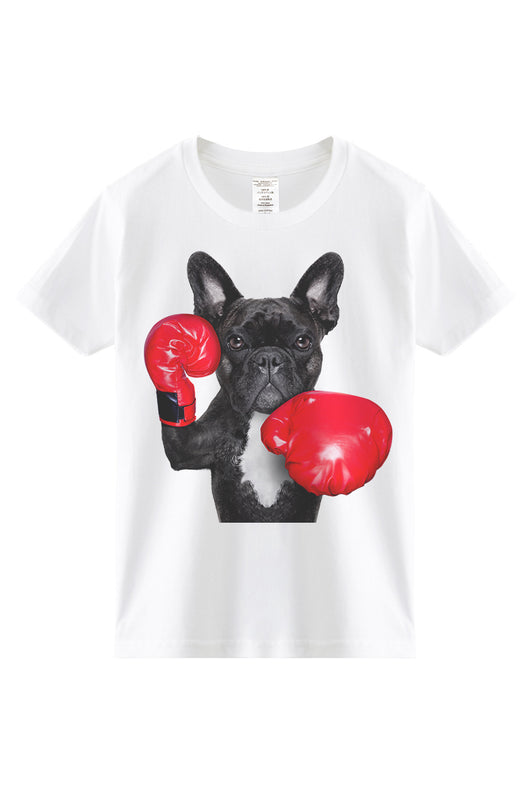 Playera Infantil Bulldog Francés 3D - Manga Corta - Image 9