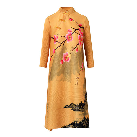 Vestido Rojo Estilo Western con Estampado Vintage - Efecto Rejuvenecedor - Image 2
