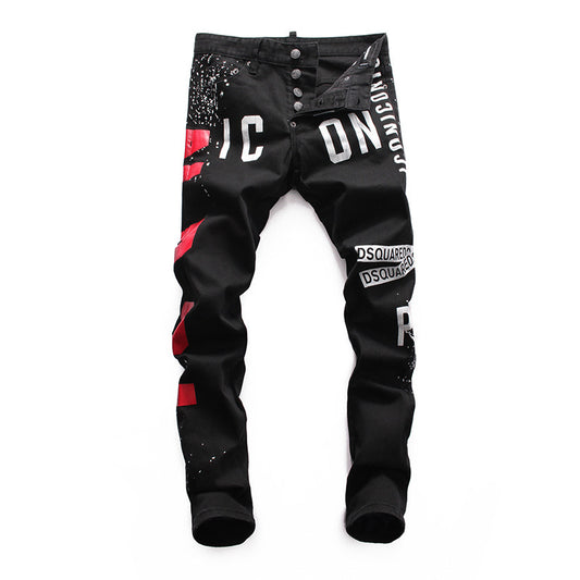 Pantalón Denim Elástico con Estilo Urbano Americano