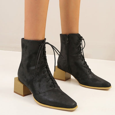 Botas Martin para Mujer con Tacón Grueso y Punta Afilada - Image 5