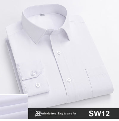 Camisa de Trabajo Manga Larga a Rayas Azules para Hombre - Image 30
