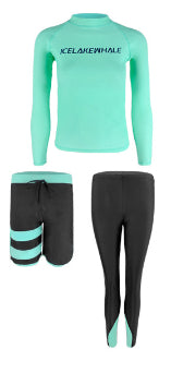 Traje de Baño Deportivo Dividido de Manga Larga para Mujer - Image 7