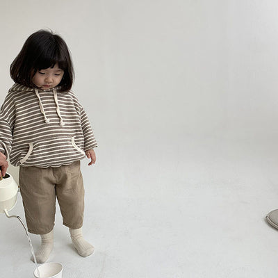 Sudadera Infantil a Rayas Suelta y Cómoda