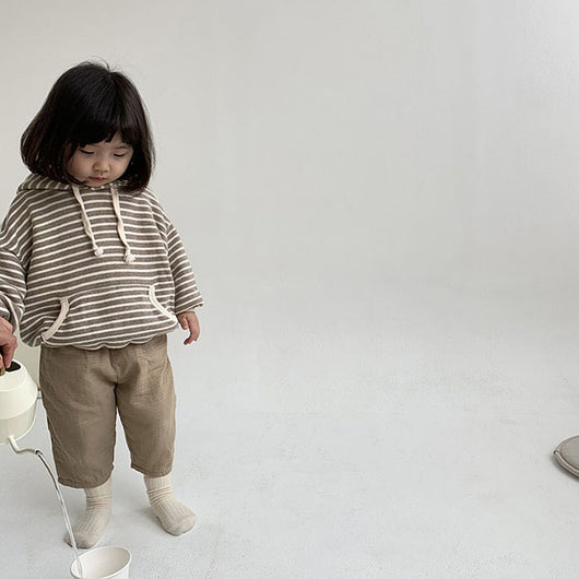 Sudadera Infantil a Rayas Suelta y Cómoda