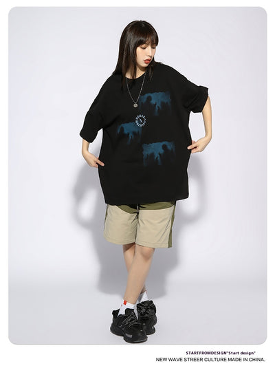 Playera Estampada Suelta para Parejas - Estilo Urbano - Image 14