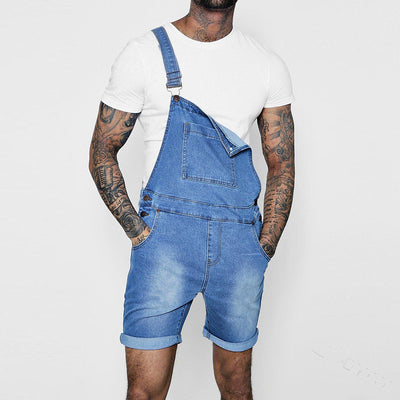 Jumpsuit Vaquero para Hombre con Dobladillo Enrollado - Image 7