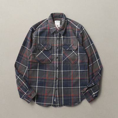Camisa de Cuadros Gruesa Retro para Hombre con Manga Larga - Image 16