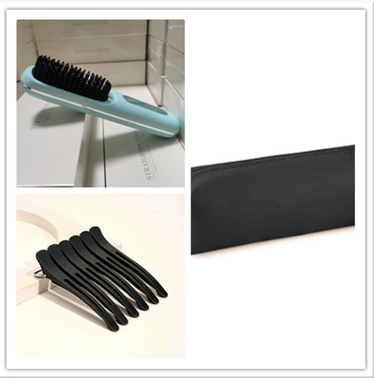 Plancha Alisadora 2 en 1 con Cepillo Alisador Inalámbrico de Calentamiento Rápido USB - Image 17
