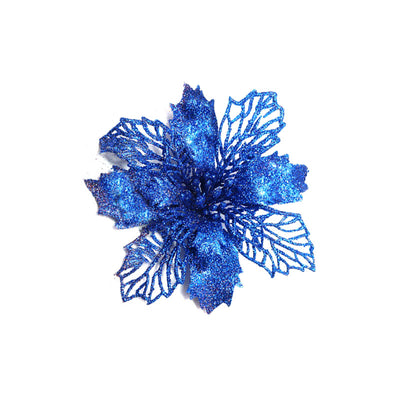 Flores Navideñas Artificiales con Brillo - Adornos para Árbol de Navidad y Decoración del Hogar - Image 76