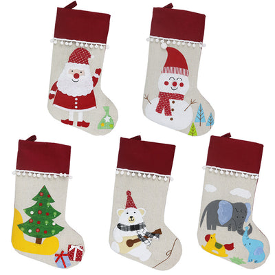 Calcetines Navideños Infantiles con Adornos para Árbol de Navidad