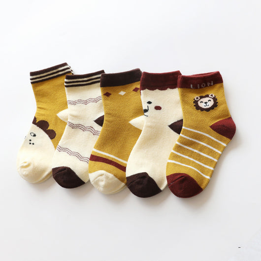 Calcetines de Algodón con Diseños de Animales Divertidos para Niños y Niñas - Image 2