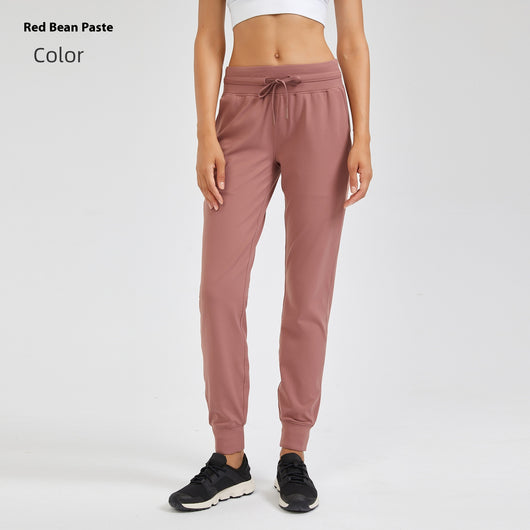 Pantalones Yoga Cintura Alta Mujer con Cordón Secado Rápido Elásticos - Image 12