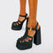 Women's High Heel Braided Roman Sandals