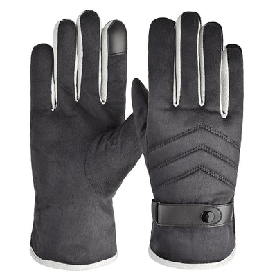 Guantes de Ante Cálidos con Forro de Terciopelo Premium - Image 2