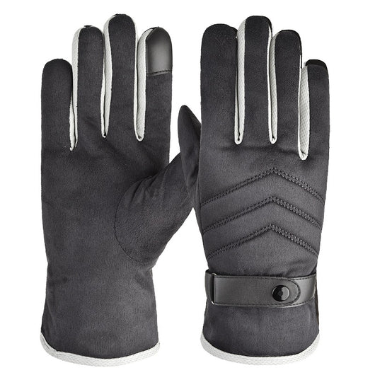 Guantes de Ante Cálidos con Forro de Terciopelo Premium - Image 2