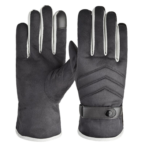 Guantes de Ante Cálidos con Forro de Terciopelo Premium