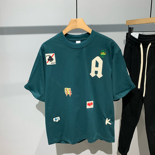 Camiseta Estampada con Bordado para Hombre - Image 14