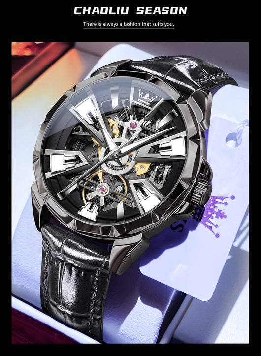 Reloj Automático para Hombre con Esfera Hueca y Resistencia al Agua - Image 8
