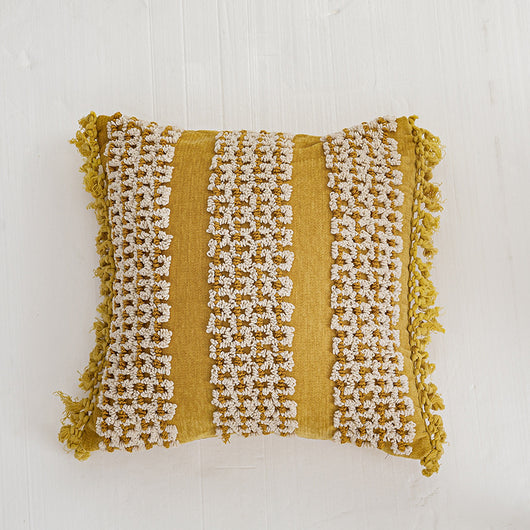 Funda de Cojín Bohemio Bordado a Mano con Terciopelo y Detalles Étnicos - Image 16