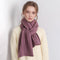 Cachecol de Lã Grossa Outono Inverno Estilo Europeu Americano com Textura Cashmere Artificial