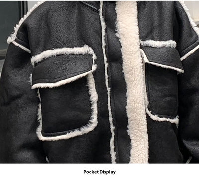Chaqueta de Cuero para Niño con Forro Polar Acolchado - Abrigo de Otoño e Invierno - Image 12