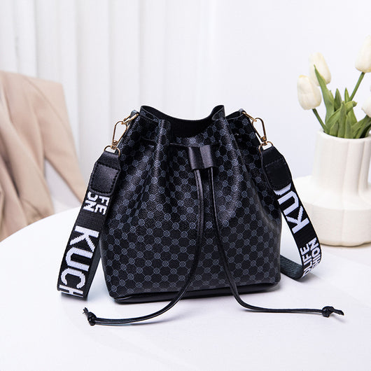 Bolso Bucket de Cuero PU Multicapa para Mujer - Bolso Crossbody Elegante y Versátil - Image 8