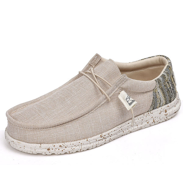 Zapatos Casuales de Lona Transpirable con Diseño Patchwork para Hombre