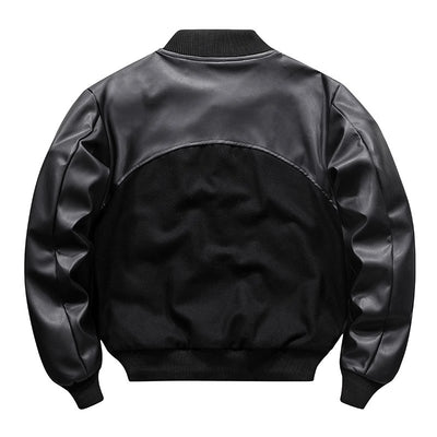 Chaqueta Bomber Retro Americana con Bordados y Costuras Artesanales - Image 14