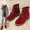 Botas Martin con Tacón Grueso y Cremallera Lateral - Estilo Inglés para Mujer
