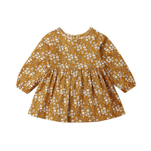 Vestido Floral de Manga Larga para Niñas - Diseño Encantador - Image 2
