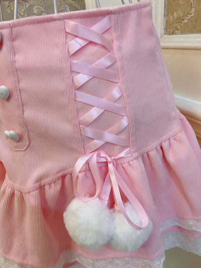 Falda Princesa con Moño de Botones para Bebé - Image 6