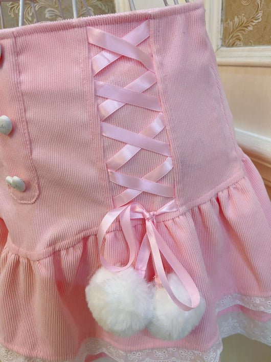 Falda Princesa con Moño de Botones para Bebé - Image 6