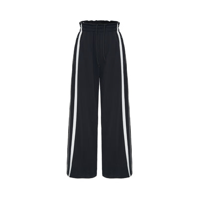 Pantalón de Chándal Cintura Alta Elástica con Puños Acanalados para Mujer - Image 5