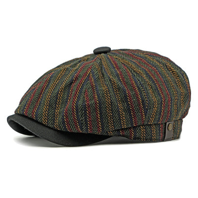 Boina Vintage a Rayas Unisex - Estilo Clásico para Hombre y Mujer - Image 4