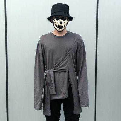 Camiseta Manga Larga con Cortes Asimétricos y Corte Holgado - Image 5
