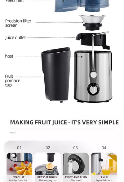 Extractor de Jugo de Alta Capacidad Multifunción con Prensado en Frío - Image 17